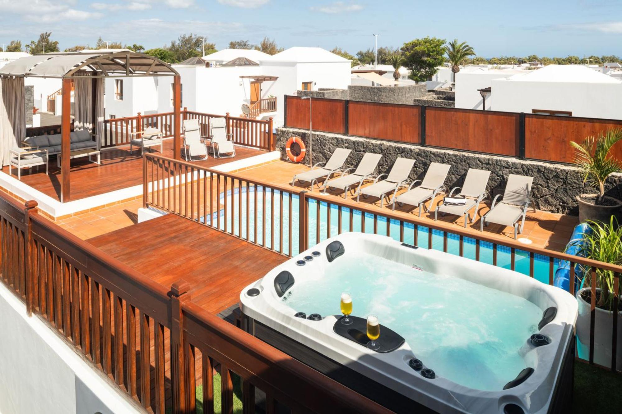 Villa 61 Playablanca Lanzarote Pool Spa Playa Blanca  Kültér fotó